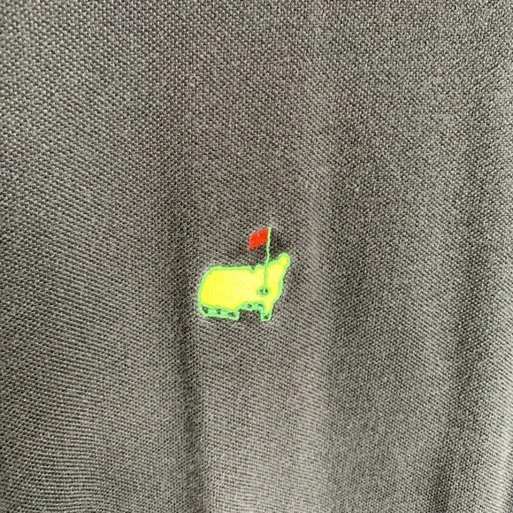 Augusta National Golf Shop Slazenger Mens Polo Shirt XL Black SS Collared - Picture 3 of 10